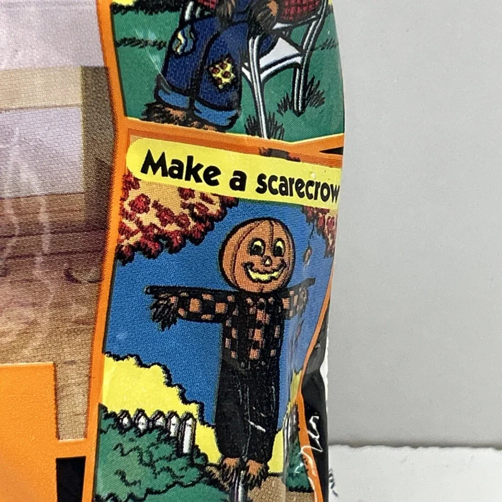 Vtg Halloween 6 Foot Tall Pumpkin Man Leaf Bag Lawn Decoration 1995 SunHill NOS